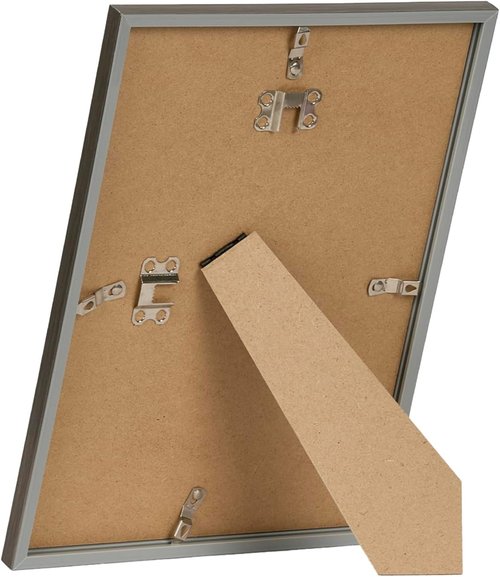 JCJMY 8.5x11 Inch Picture Frame - Silver Gray for Certificates & Photos | Shatter Resistant Plexiglass