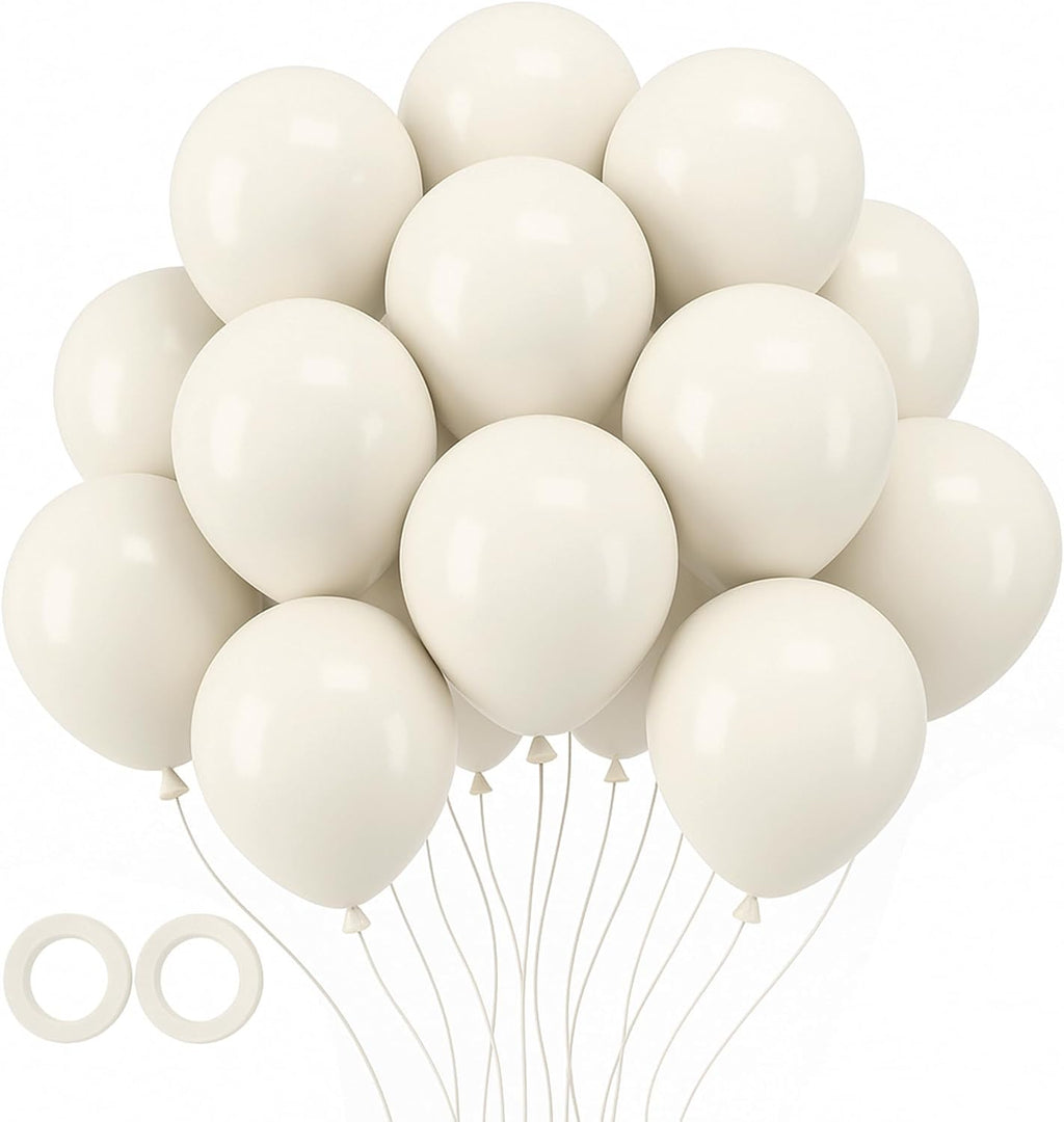 Voircoloria 12-Inch Sand Balloons - 105pcs Latex Party Balloons for Birthdays, Baby Showers & Weddings