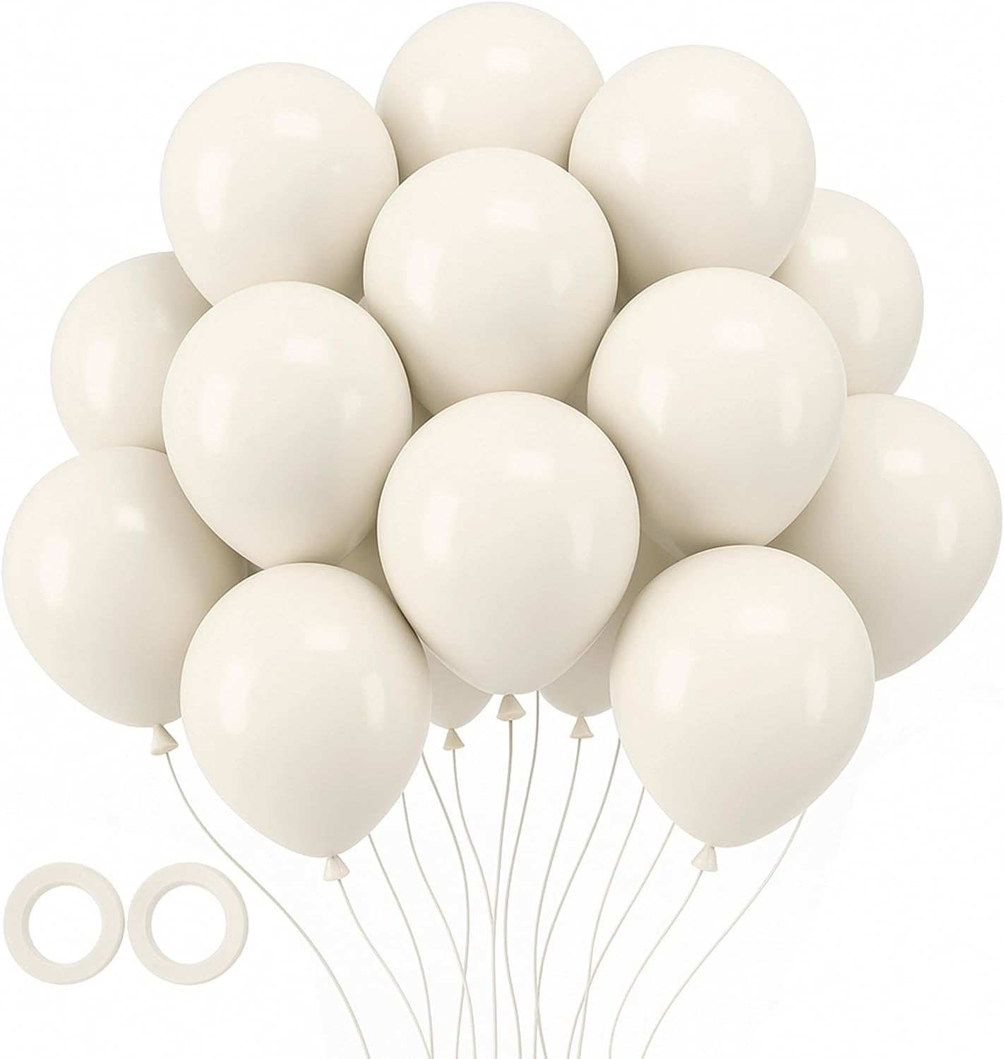 Voircoloria 12-Inch Sand Balloons - 105pcs Latex Party Balloons for Birthdays, Baby Showers & Weddings
