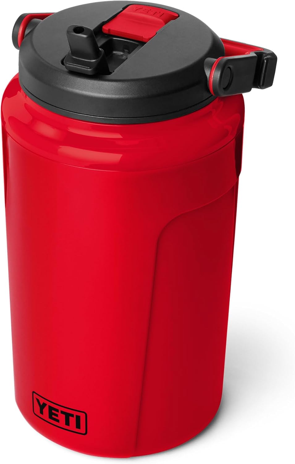 YETI Silo Half Gallon Insulated Water Jug - Leakproof Sports Bottle with Straw Cap & Fence Hook Handle - Keeps Drinks Ice-Cold - Ideal for Gym & Sports, Rescue Red