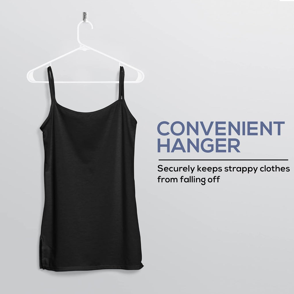 Utopia Home Plastic Hangers - Durable Space-Saving Clothes Organizer - 20 Pack for Shirts, Pants, Skirts & Coats (White)