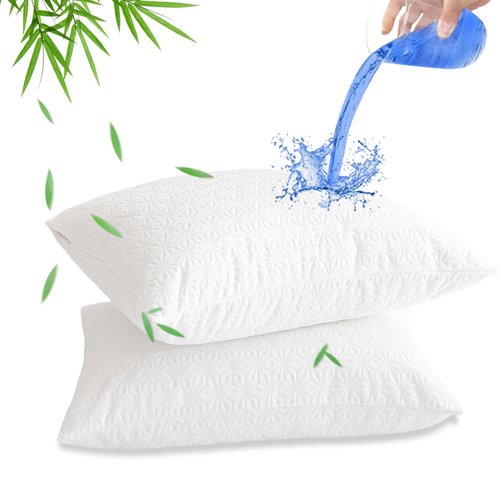 AVARNO Pillow Protectors with Zipper King Size,Bamboo Viscose Waterproof Pillow Protector,Hypoallergenic Pillow Covers, Ultra Soft Pillow Cases Covers,Noiseless,Cooling,Machine Washable,Set of 2