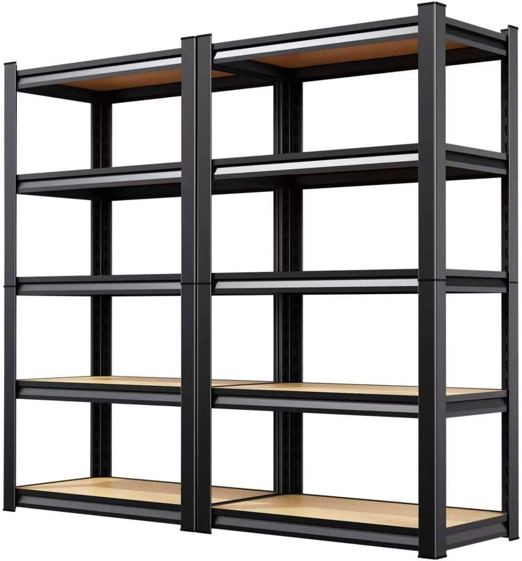 Skiennix 5-Tier Heavy Duty Metal Garage Shelving - Adjustable Steel Rack Units | 71" H x 28" W x 12" D for Home & Industrial Use