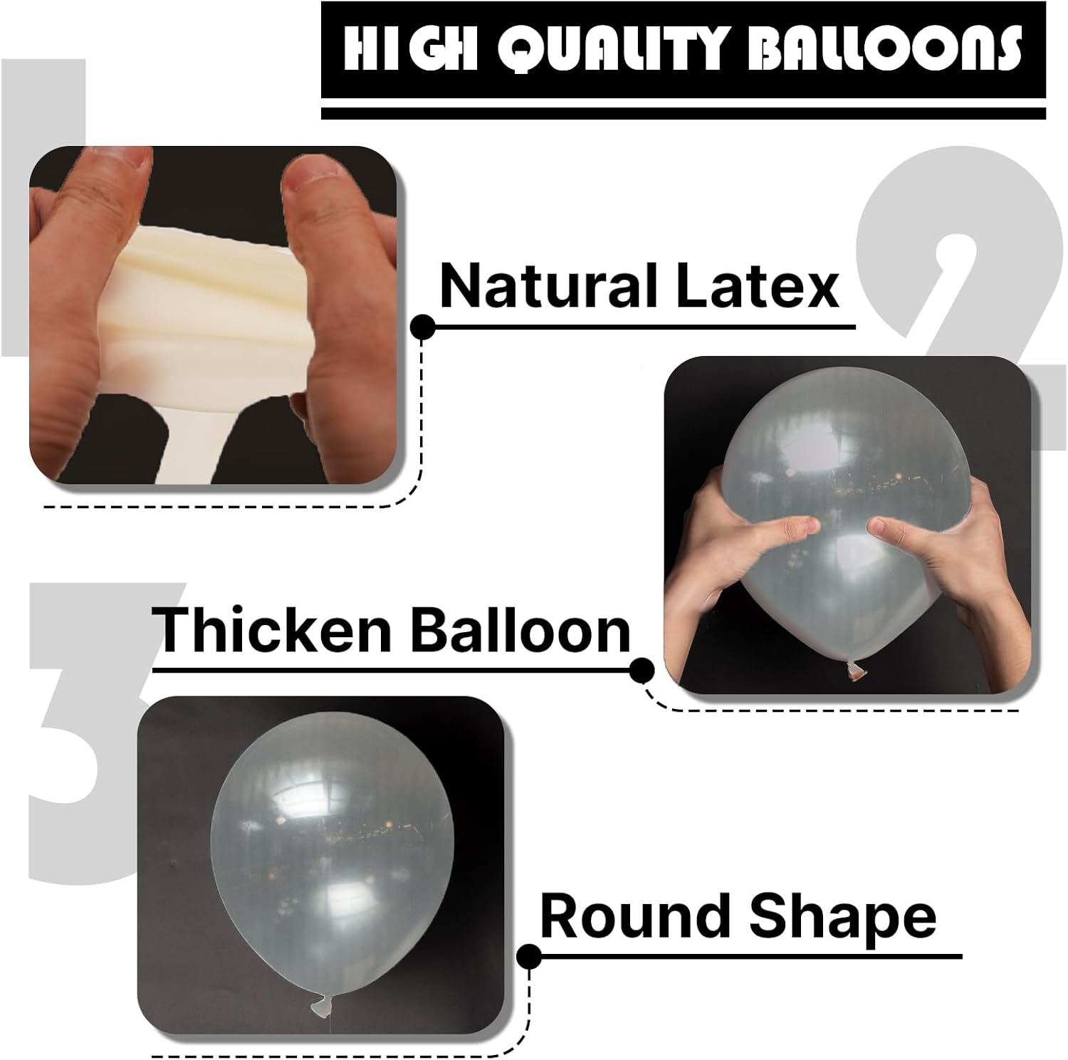 PartyWoo Clear Balloons - 100pcs 12 Inch Transparent Latex Helium Balloons for Celebrations