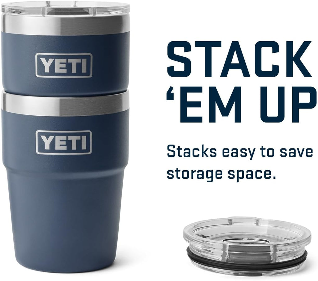 YETI Rambler 16 oz Stackable Tumbler - Vacuum Insulated Stainless Steel with MagSlider Lid | Durable & Convenient
