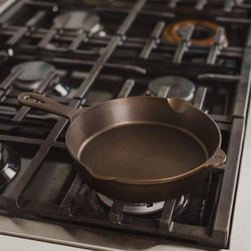 Lancaster Cast Iron Skillet - Pre-Seasoned 8.75-Inch Frying Pan | Made in the USA