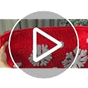 Lyrow Red 3D Christmas Bathroom Rug with Plush Tree Snowflake 31x20 inches
