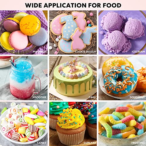 12-Color Liquid Food Coloring Set - Food-Grade Dye for Baking & Icing