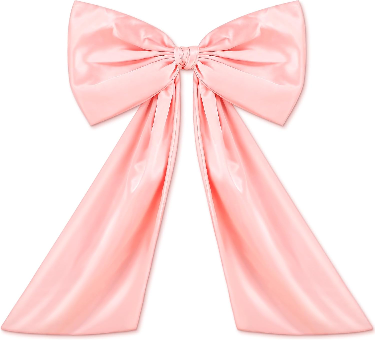 Wavwavw Pink Large Bow Decor - Giant Satin Ribbon Tie for Birthday & Wedding Backdrop | 24 x 18 Inches