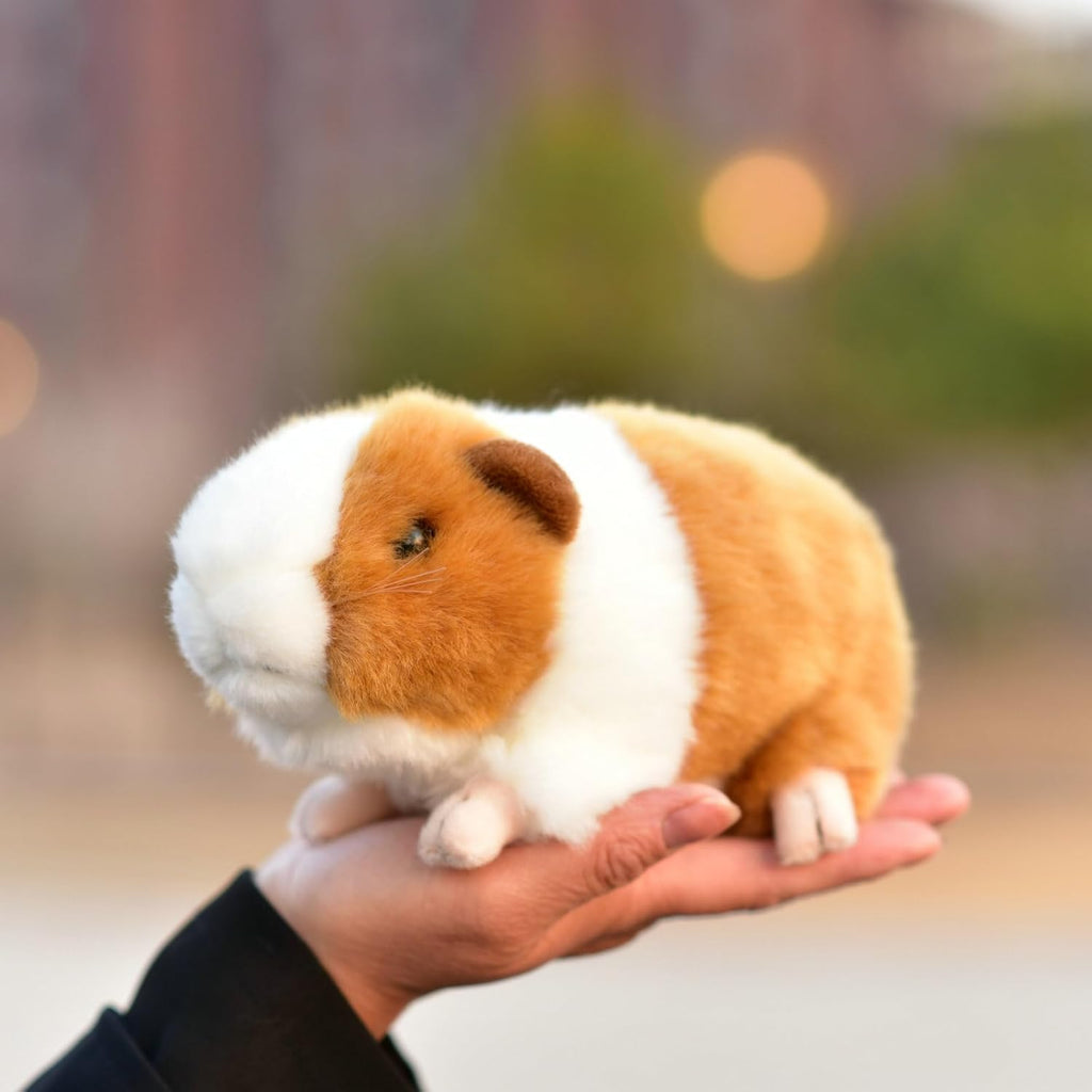 Skiennix Realistic Hamster Plush Toy - Squeezable Guinea Pig Doll for Kids | Soft & Cuddly