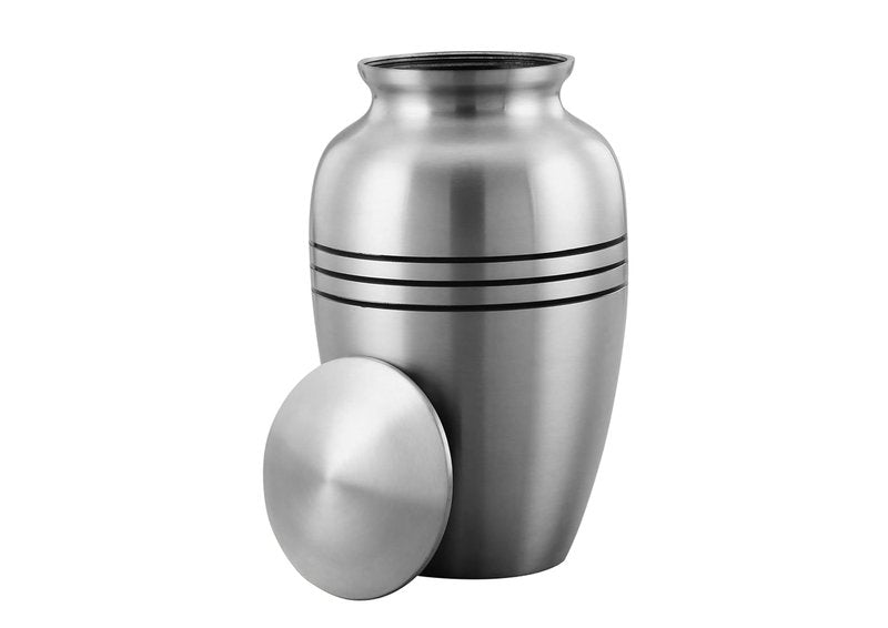 Cremation Urn Ring of Love Pewter Classic Urn for Human Ashes – ERN for Funeral, Columbarium or Home Cremation ERN for Human Ashes Personal Funeral Urn. (Pewter Adult)