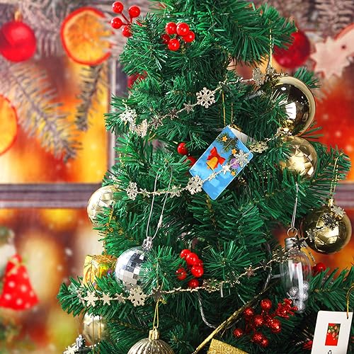 Boao Snowflake Christmas Garland 10M Champagne Gold Indoor Outdoor Decor