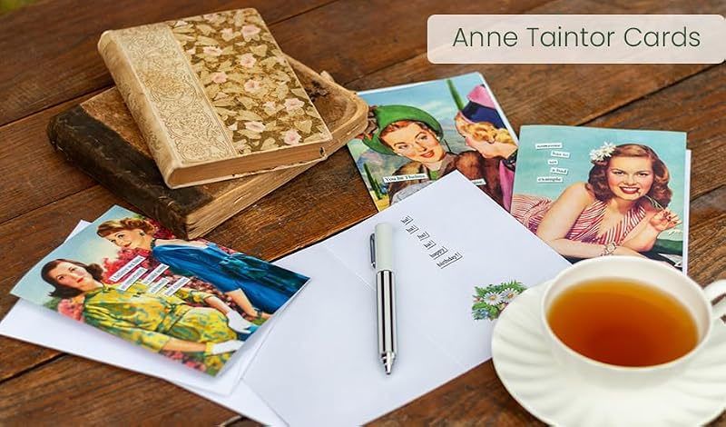 Anne Taintor Retro Cocktail Napkins 20-Pack, 3-Ply Paper Party Decor, 5x5 Inches