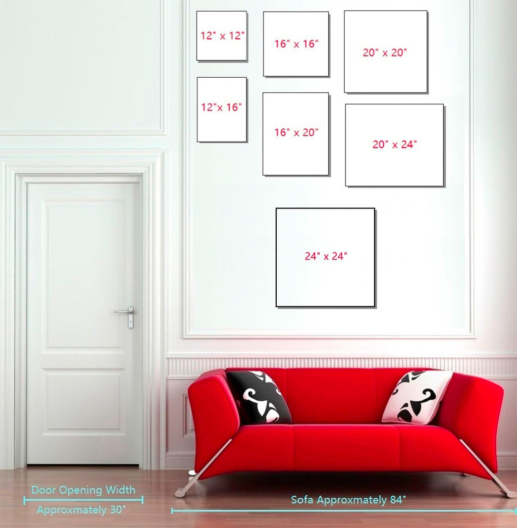 Niwo ART-Monroe C, Classic Movie Stars Canvas Wall Art Home Decor,Stretched Ready to Hang (24"x24"x1.5")