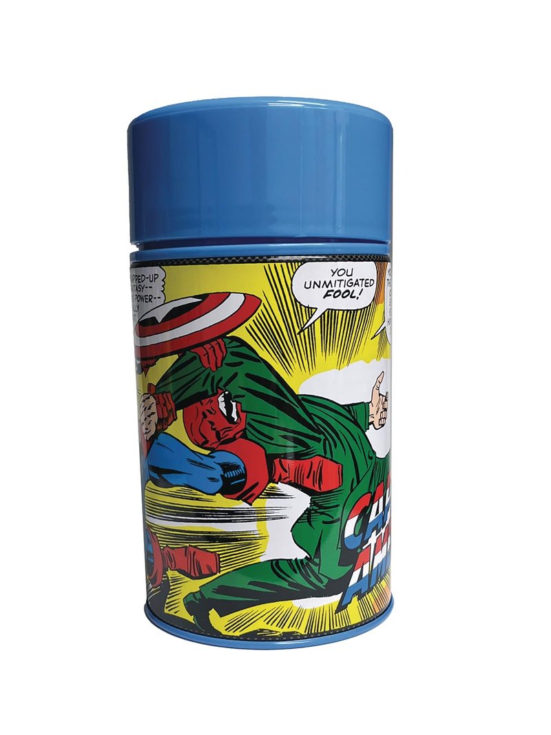 Tin Titans Captain America Classic Previews Exclusive Lunch Box with Beverage Container