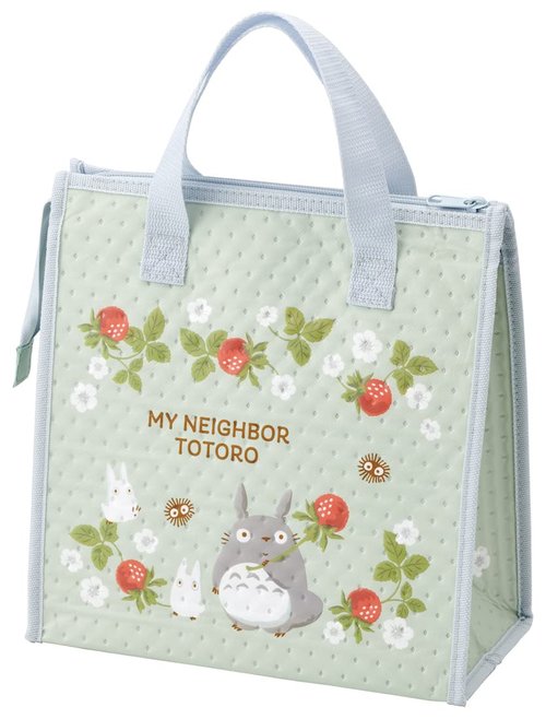 Skater My Neighbor Totoro Thermal Insulated Lunch Bag with Zip Closure - Rasberry