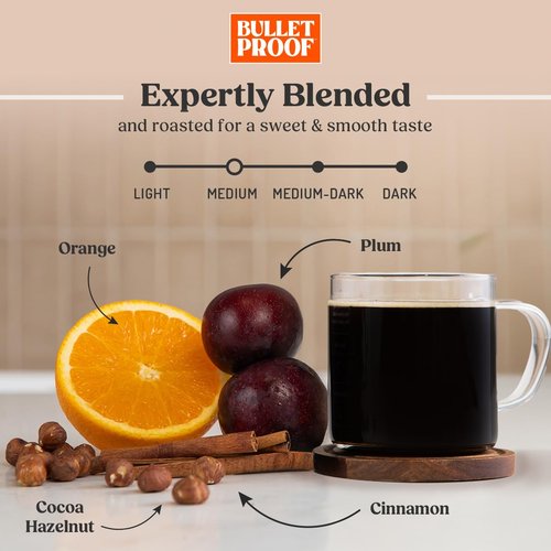 Bulletproof Original Decaf Coffee - Medium Roast Whole Bean, 12 Ounces (Pack of 3) | 100% Arabica Blend