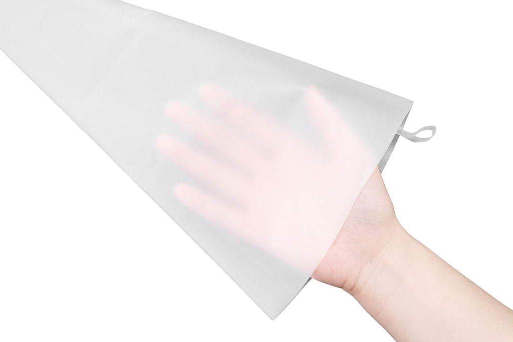 Pastry Tek Piping Bag Set - Durable, Reusable White Silicone Icing Bags for Cakes, Cupcakes & Cookies | Set of 4