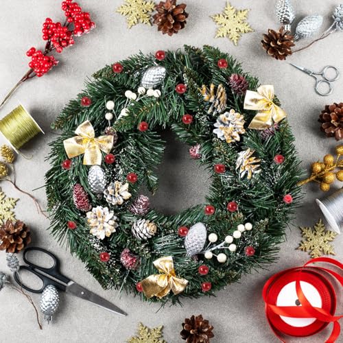 Mini Artificial Berries 200 pcs for Christmas Wreaths & Home Decor