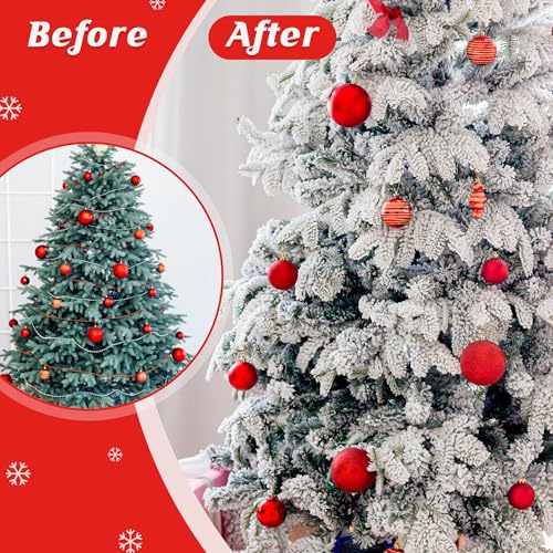 Self-Adhesive Snow Flocking Powder, 2 lbs - Fake White Snow for Holiday Decor