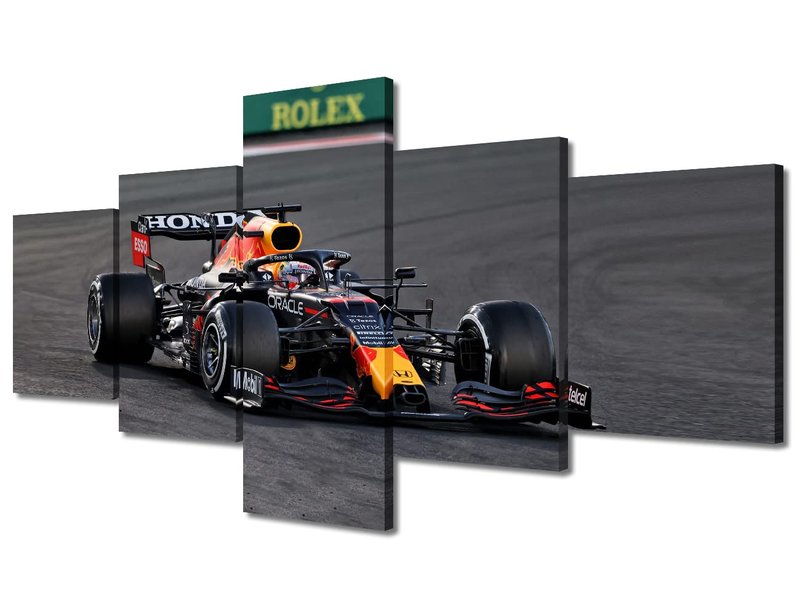 TUMOVO Wall Art for Living Room Home Modern Decor Canvas Racing Car Pictures House Decorations Sports Car Artwork Paitings 5 Panel Framed Posters and Prints Stretched Ready to Hang -50''Wx24''H