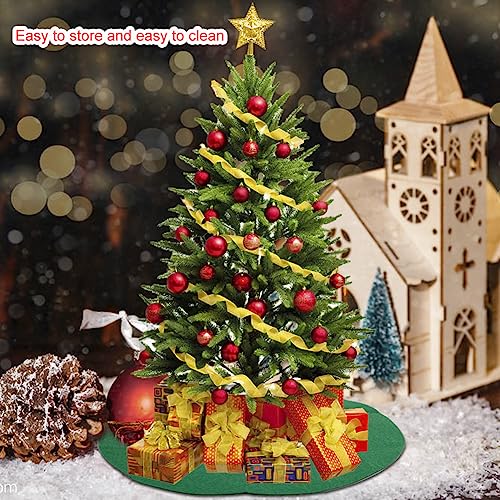 Waterproof Christmas Tree Stand Mat - Non-Slip Floor Protector (Green, 72cm)