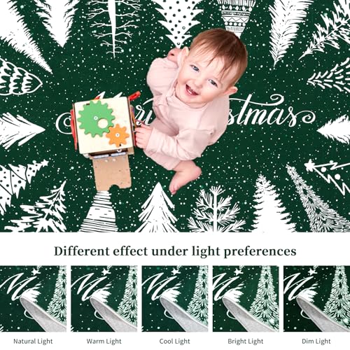 GarveeHome Christmas 8x10 Area Rugs Machine Washable Non Slip Living