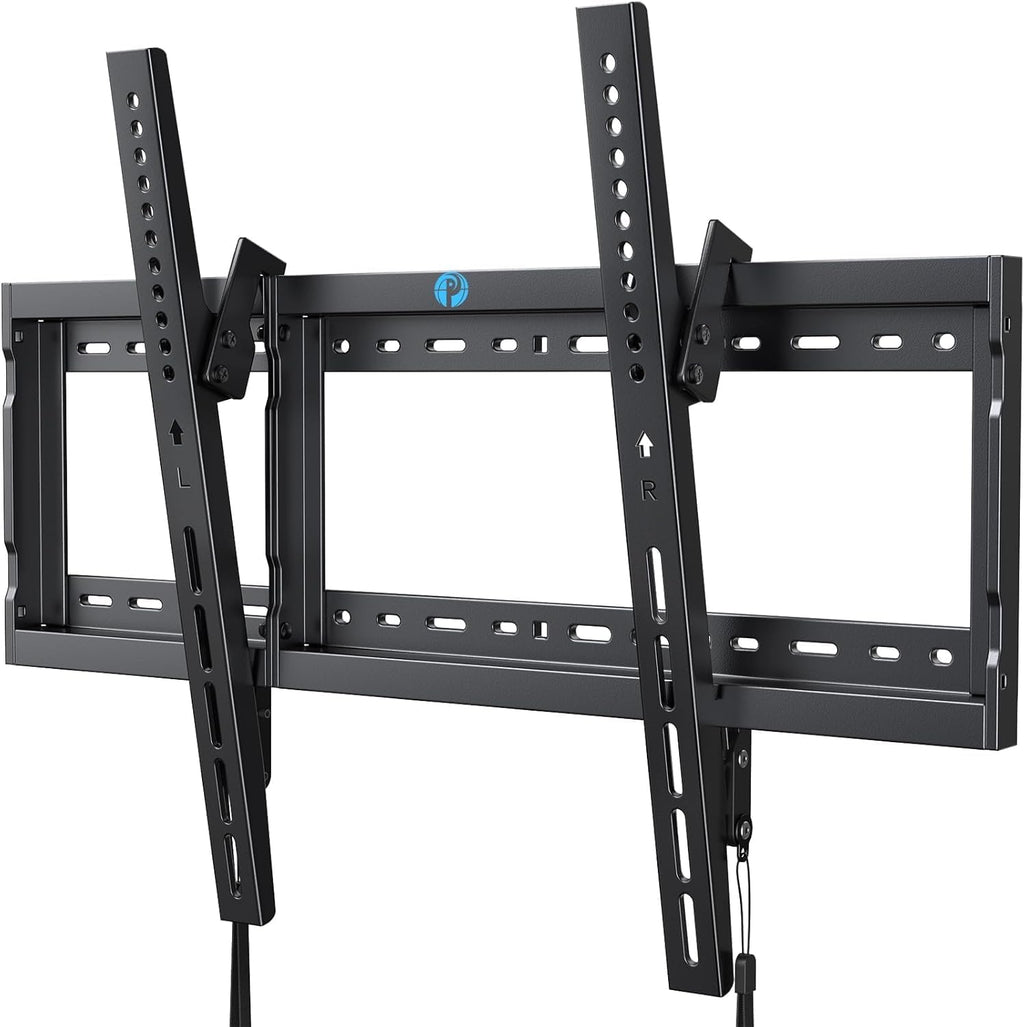 Pipishell Tilt TV Wall Mount Bracket - Low Profile for 37-90 Inch LED, LCD, OLED TVs | Supports Up to 132lbs