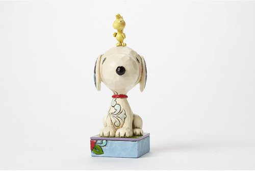 Enesco Peanuts Collection by Jim Shore | Snoopy & Woodstock Figurine - Handcrafted 5-Inch Collectible Decor
