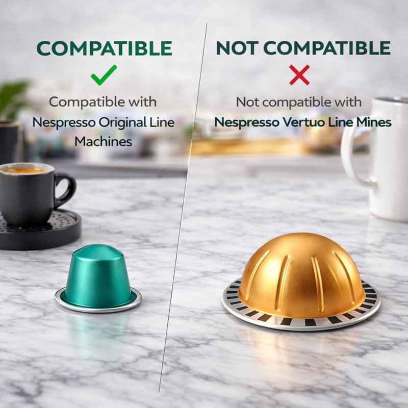 ROSSO CAFFÈ Espresso Coffee Pods for Nespresso Original Machines - 80 Capsules Variety Pack, 8 Signature Flavors, Medium to Dark Roast