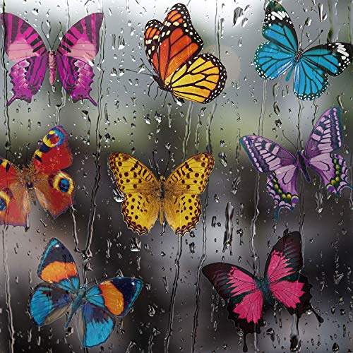 40 Butterfly Window Stickers - Bird Strike Prevention Clings