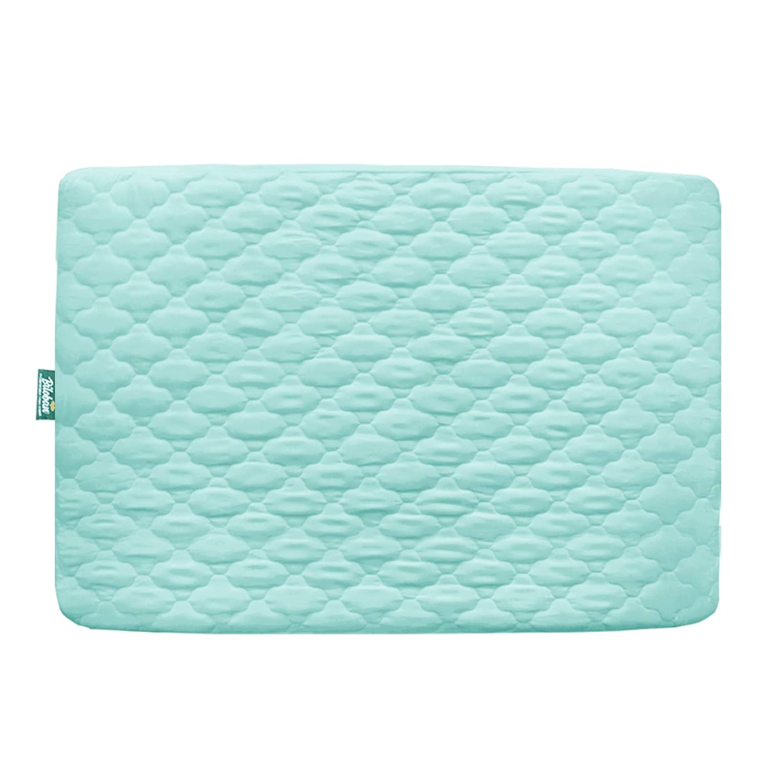 Skiennix Waterproof Playard Sheet - Quilted Protector for Baby Mattresses | 39" x 27" - Aqua