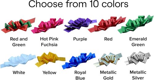 Big Yellow Car Bow Ribbon - 25" Wide, Fully Assembled Gift Decoration for Any Occasion