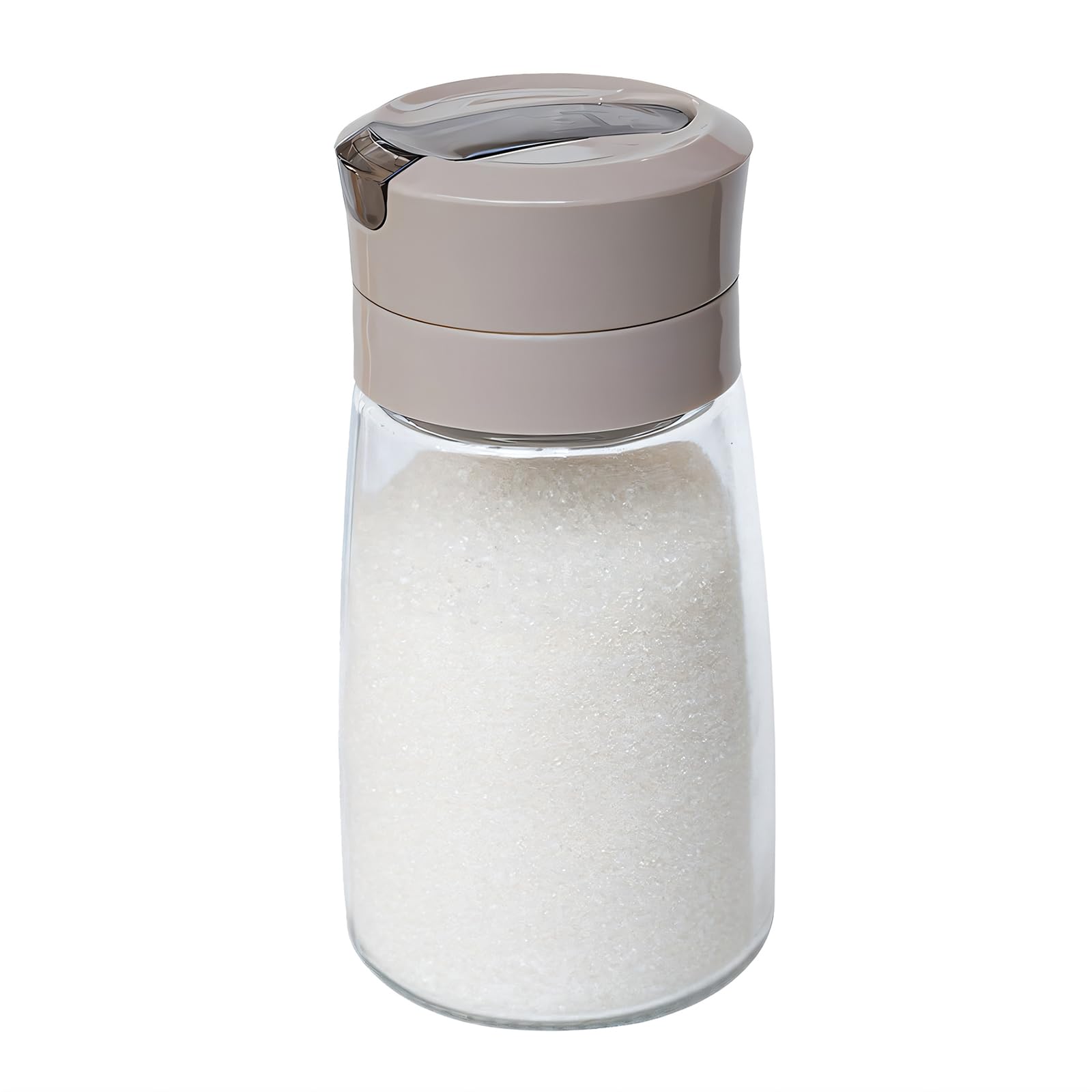 Roliabtol Sugar Dispenser and Container with Pour Spout - Leak-Proof & Clump-Free Sugar Jar for Coffee Bar, Kitchen, Restaurant - 9oz Countertop Organizer