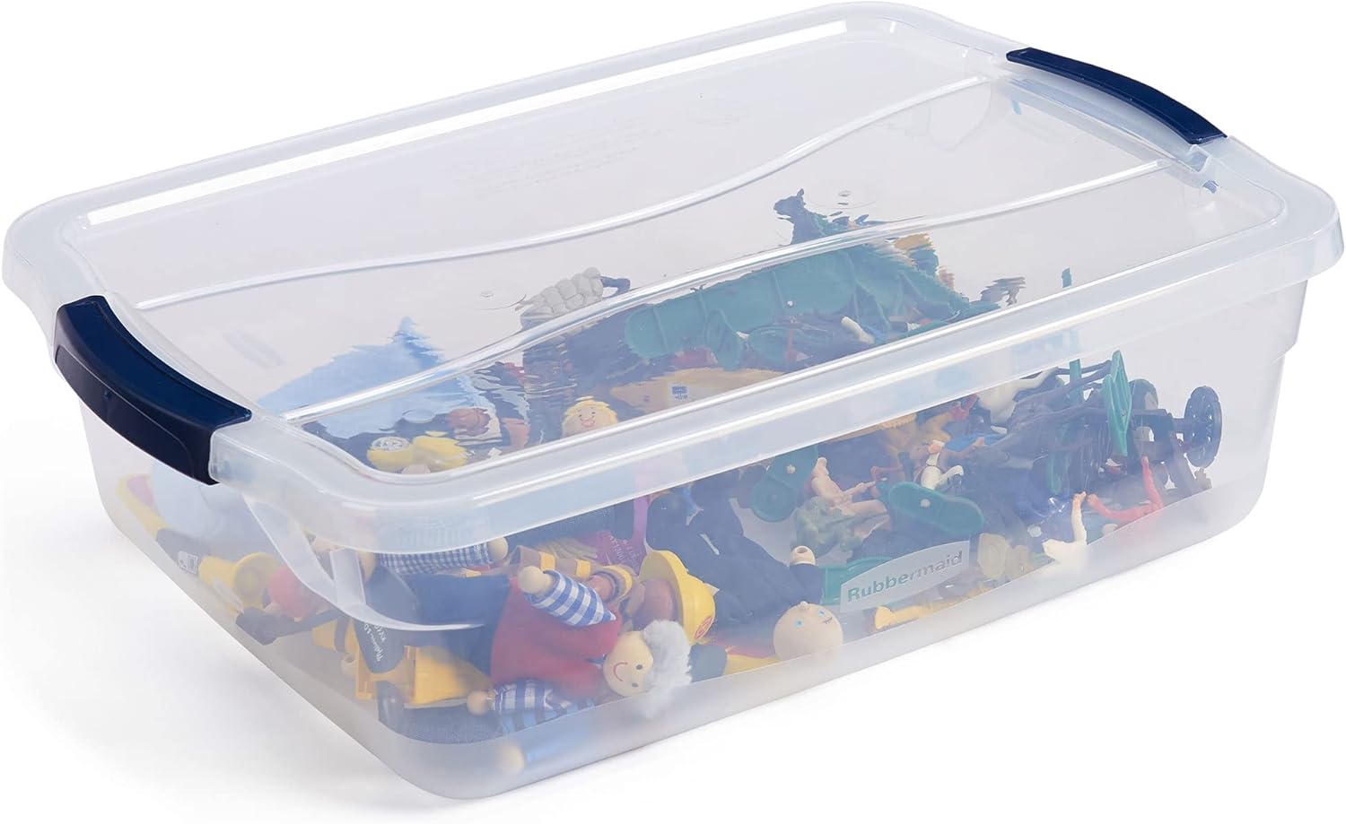 Rubbermaid Latching Plastic Storage Totes - Durable & Versatile | 12 Pack for Easy Organization