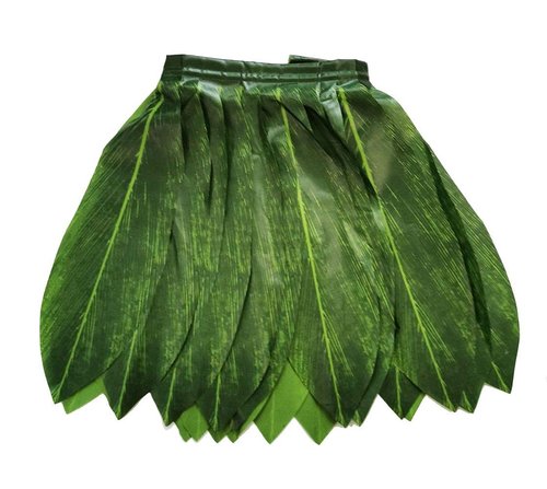 LITTLE FEATHER Hawaiian Ti Leaf Hula Green Skirt Luau Party Accessory (Kids)