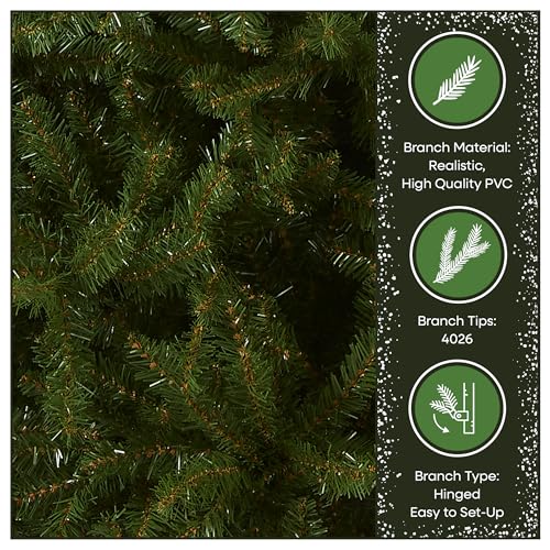 9ft Unlit Artificial Christmas Tree - Full Dunhill Fir with Metal Stand