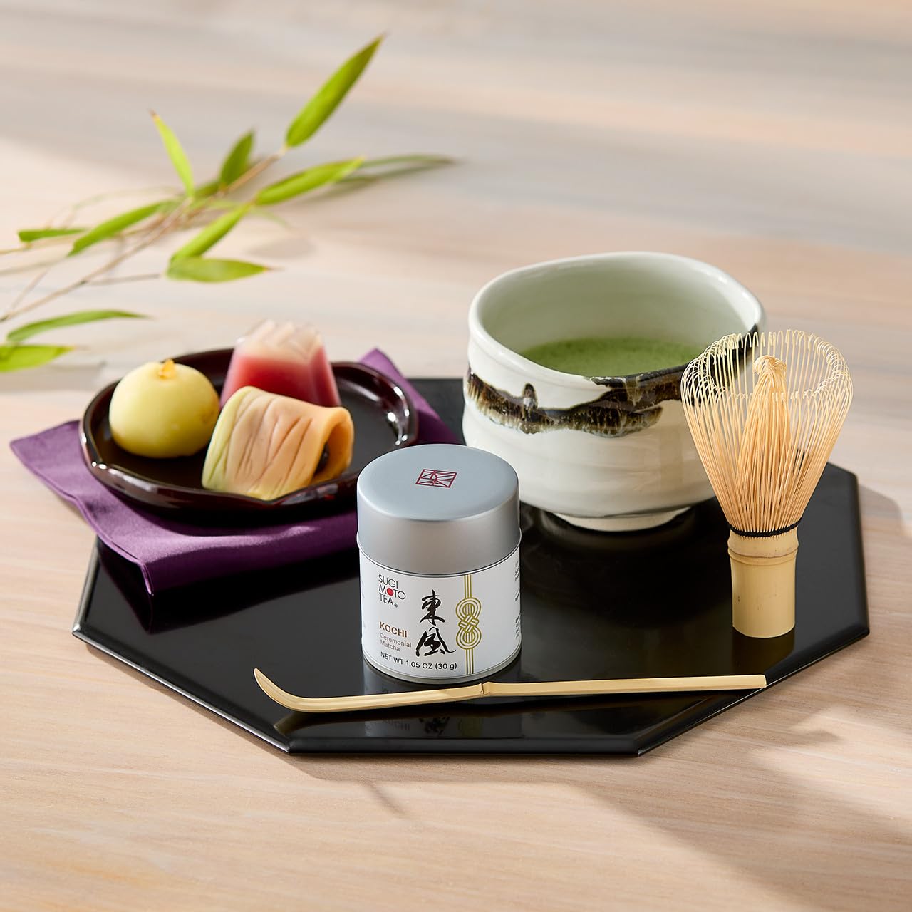 SUGIMOTO TEA Matcha Powder - Ceremonial Grade "KOCHI" - Premium Japanese Green Tea, 1.05 oz (30 g)