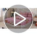 Feelyou Christmas Tree Snowman Snowflake Queen Comforter Set Blue Green White Kids Bedding