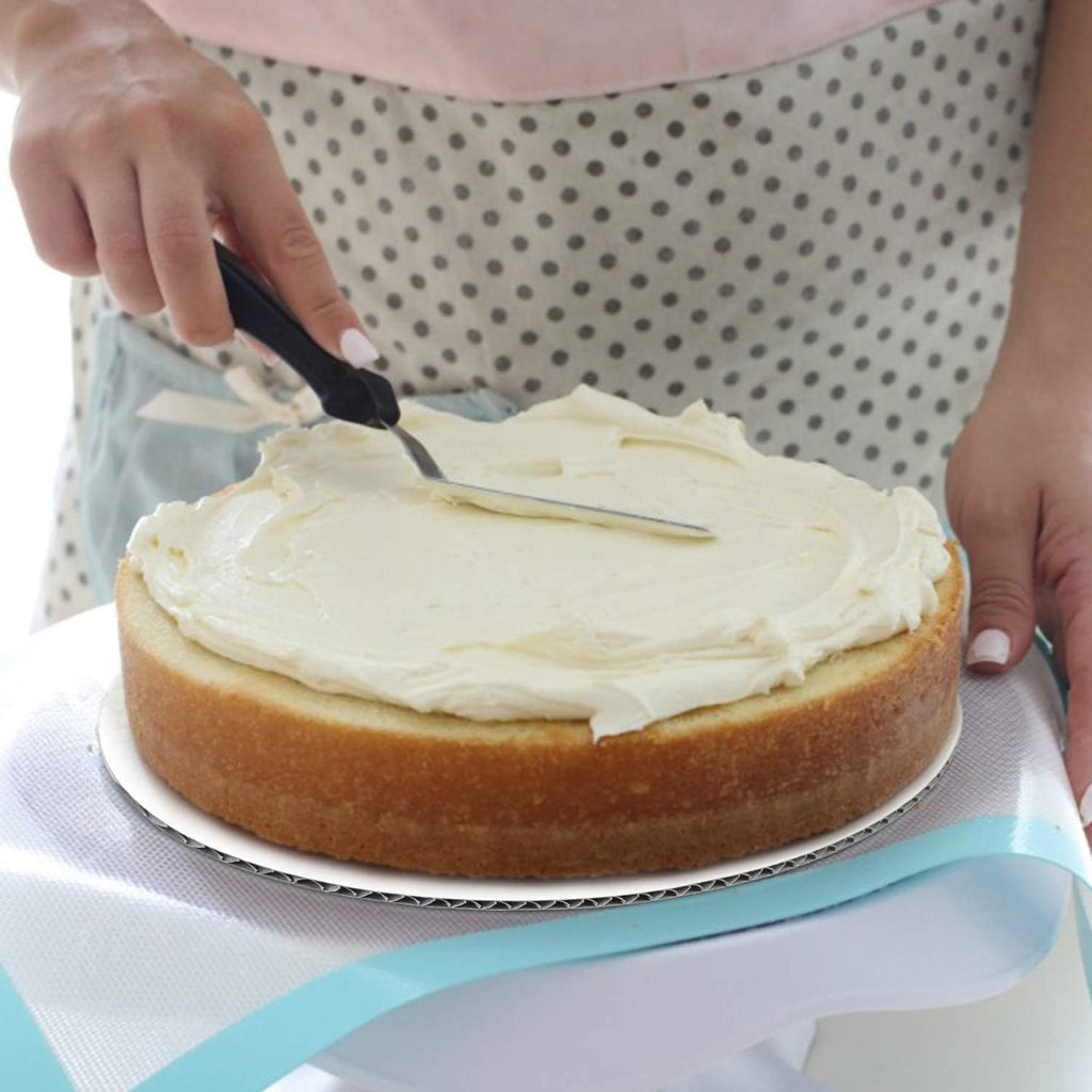 Generic [20/40/50pcs] 12 in White Cakeboard Round,Disposable Cake Circle Base Boards Cake Cardboard Pizza Plate Platter… (20PCS White), 12 inch, PAN20180020015