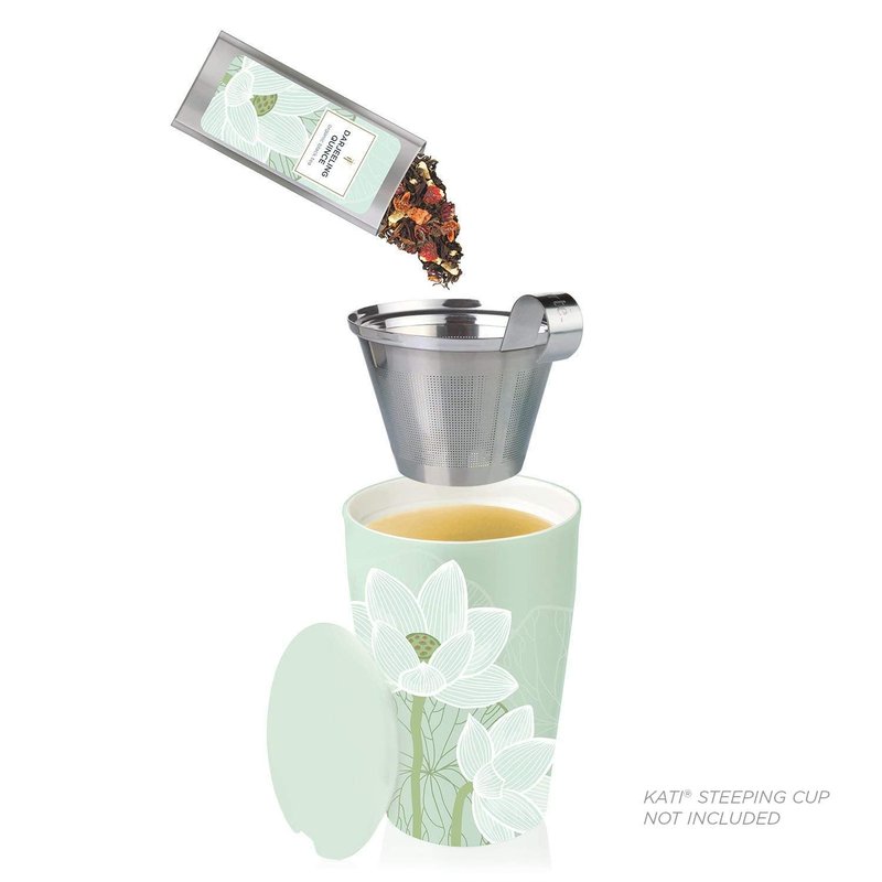 Tea Forte Single Steeps Loose Leaf Tea Sampler, Assorted Variety Tea Box, 15 Single Serve Pouches, Gifts for Mom, Lotus Tea
