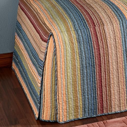 Katelin Quilted Daybed Bedding Set - 5 Piece, Cotton, Colorful Stripes