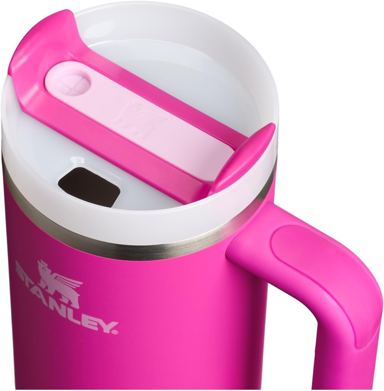 STANLEY Quencher H2.0 Tumbler - 30 oz Insulated Stainless Steel Cup with Handle & Straw | Violet Blossom