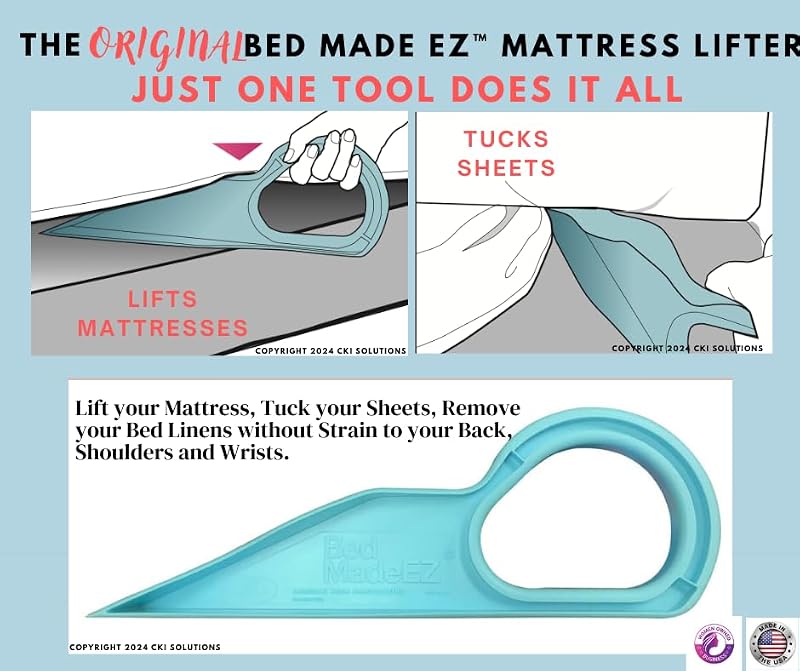 Ergonomic Mattress Lifter Bed Maker Tool for Sheet Tucking & Changing Bedding