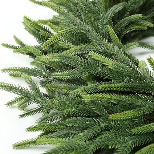 MDSTBN 26 Inch Real Touch Pine Wreath No Berries Christmas Front Door Decor