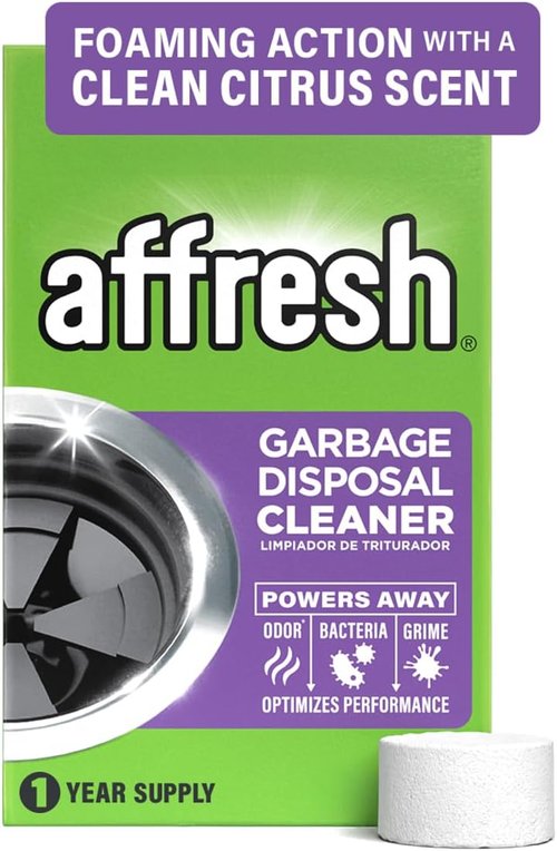Affresh Garbage Disposal Cleaner - Eliminates Odors & Bacteria | 12 Tablets for 1 Year Supply