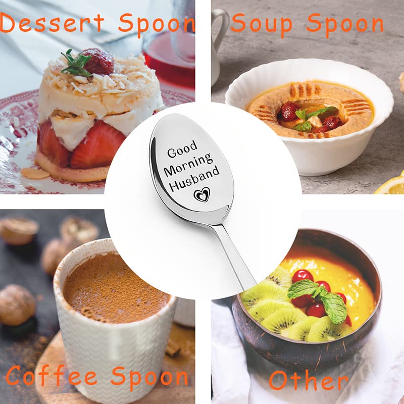 Personalized Husband Gifts I Love You Spoon - Romantic Kitchen Utensil for Men, Anniversary, Valentine's Day, Birthday Present