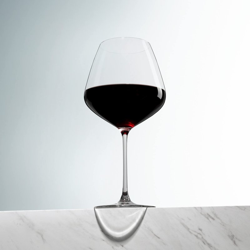 Viski Reserve Inez Burgundy Wine Glasses, Crystal Clear Red Wine Glasses for Wedding, Anniversary, Birthday Gifts for Women and Men, Home Bar, Elegant Glassware, 31 oz, Set of 4
