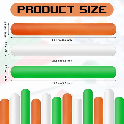 Charniol Wrapping Paper Roll Holder - 12-Piece Silicone Covered Metal Stabilizer | Organize Gift Paper (Green, Orange, White)