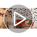 140Pcs 3D Black Bat Stickers for Halloween Decor - PVC Wall Decals